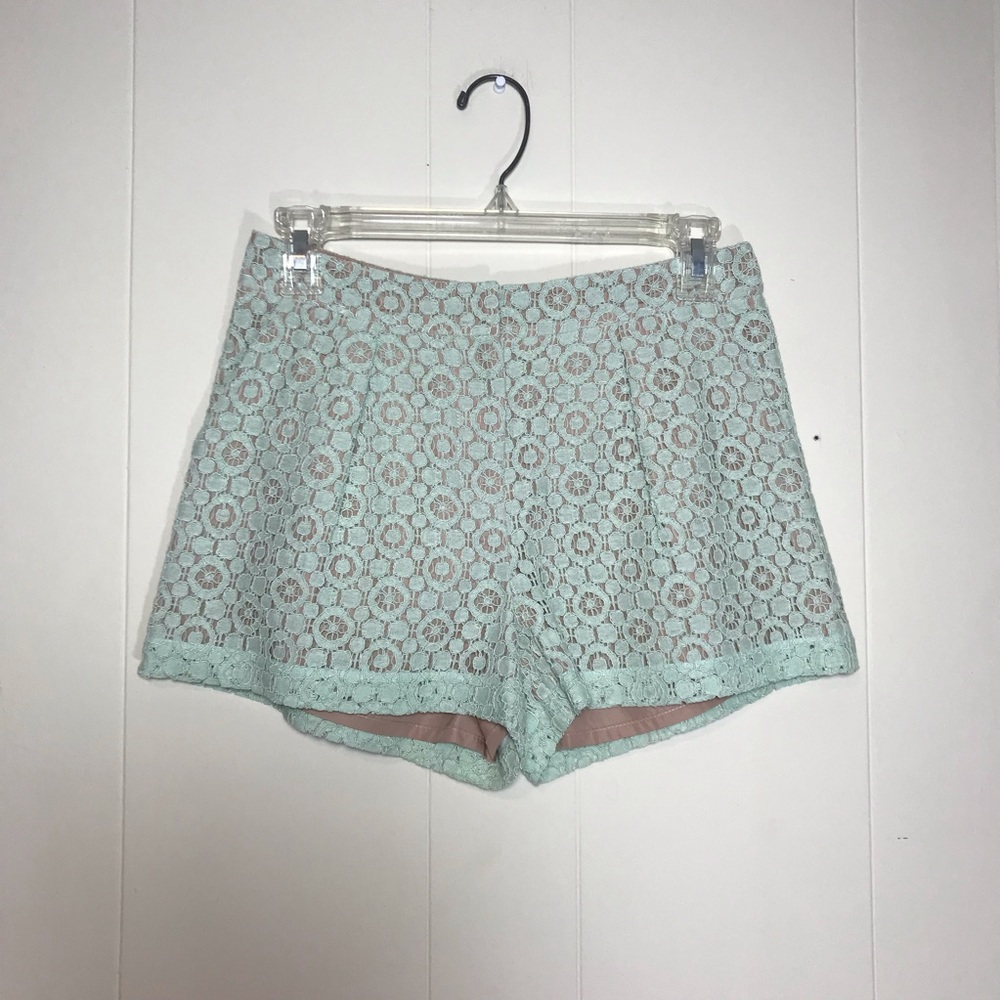 Victoria Beckham for Target Teal Lace Shorts
